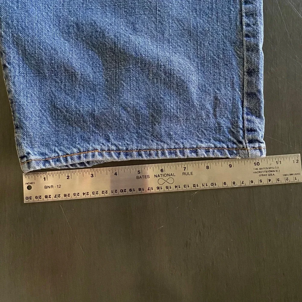 Levis 505 Regular Fit Denim Shorts Mens 38 Blue Medium Wash Cotton Jean Shorts